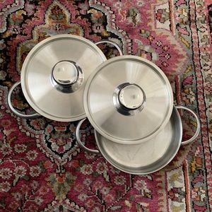 D&V Mini Paella Pans with Lids